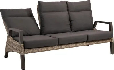 Produktbild von Lesli Living 3er Loungensofa Loungenbank Treviso Mountain taupe