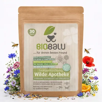 Produktbild von Biobalu Wilde Apotheke - 50 traditionelle Heilkräuter Samen 30g