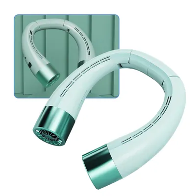 Produktbild von Halsventilator mit 2000mAh Akku, USB-Aufladung, 360°  5 Geschwindigkeitsstufen