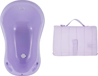Produktbild von Hylat Baby Babywanne Rheinland , BPA-frei – ideal für Neugeborene und Kinder bis 12 Monate, mit faltbarer Wickelunterlage