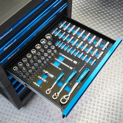 Produktbild von 80-teiliges Stecknuss-Set im Schaumstoffmodul