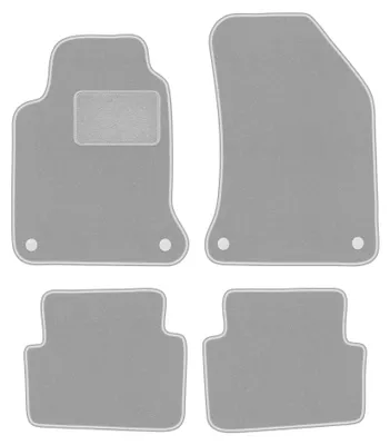 Productafbeelding van Velours automatten voor Renault Laguna II 2001-2007 (stationwagen/liftback) – 4-delig, grijs, op maat – Wielganizator OSLO