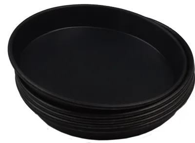 Immagine prodotto di 5 pezzi Vassoio per pizza rotondo in metallo blu Ø 18 cm qualità professionale pesante