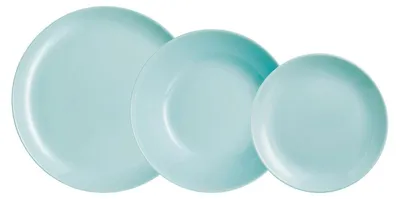 Image de Vaisselle Luminarc Diwali Turquesa turquoise verre 18 pièces