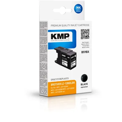 Produktbild von KMP B59BX, Hohe (XL-) Ausbeute, Schwarz, 1 Stück(e), 2400 Seiten, Einzelpackung