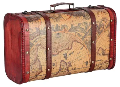Produktbild von Vintage Koffer - Tragbarer Koffer mit Retro-Design und großer Kapazität