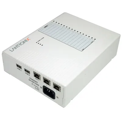 Produktbild von Lantronix EDS-MD, Weiß, Ethernet-LAN, IEEE 802.3, IEEE 802.3ab, IEEE 802.3u, 10,100,1000 Mbit/s, 1000BASE-T, 100BASE-TX, 10BASE-T, 100-230 V