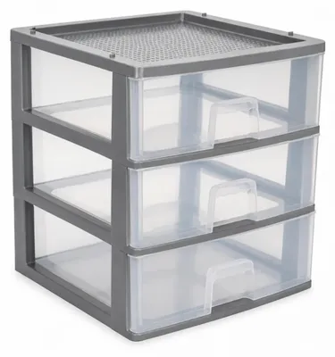 Productafbeelding van Ladenorganizer, stapelbaar, transparante opbergdoos, 38*38.44.5cm - Xh11117B1