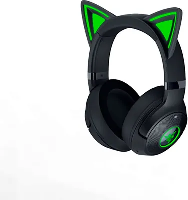 Produktbild von Razer Kraken Kitty V2 BT, Kabellos, Gaming, 20 - 20000 Hz, 325 g, Kopfhörer, Schwarz