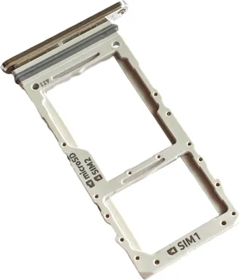 Produktbild von Samsung Galaxy Note 10+ (SM-N975, SM-N975F) Dual SIM Kartenhalter und SD Fach, Original Ersatzteil, Aura Weiss