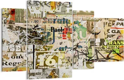 Produktbild von Bild auf Leinwand - Leinwandbild - Graffiti modern - 120x70cm - Wand Bild - Wanddeko - Wandbilder - Leinwanddruck - Bilder - Kunstdruck - Wanddekoration - Leinwand bilder - Wandkunst - DL120x70-3520