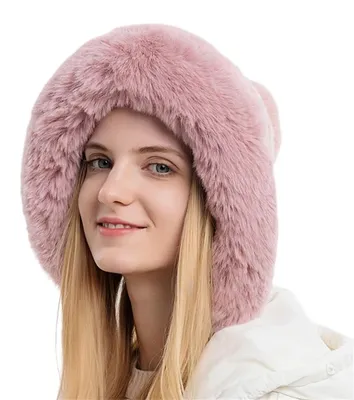 Obrázek produktu pro Zimní čepice s náušníky – teplá a elegantní, s bambulí