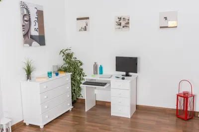 Produktbild von Kinderschreibtisch Holz weiß