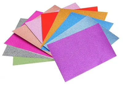 Image de Papier pailleté A4, 30 feuilles, 10 couleurs