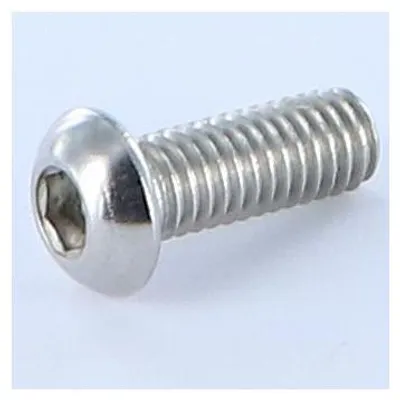 Produktbild von Metallschrauben Flachrundschraube mit Innensechskant M6x12 Gesamtgewinde Schraubenschlüssel 4 Edelstahl A4