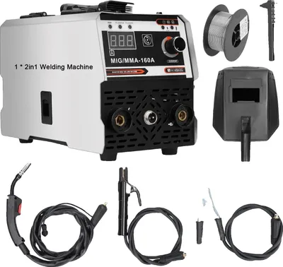 Obrázok produktu pre Zvárací stroj, invertorová technológia, nastaviteľný zvárací prúd, MIG/MMA-160A