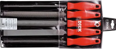 Produktbild von Dick 13042000 Feilen/Raspel-Satz, Hieb 2, 5-teilig Länge 200 mm 1 Set (13042000)