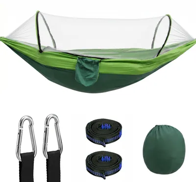 Productafbeelding van Famanu hangmat met muggennet - 260 x 140 cm, ultralicht, draagvermogen tot 300 kg