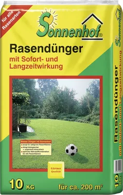 Produktbild von Rasendünger 10 kg mit Sofort- und Langzeitwirkung, hohem Humusanteil für 200m²