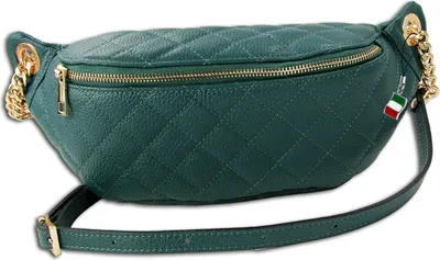 Obrázek produktu pro Kožená taška Florence s páskem aquamarine tyrkysová OTM811T