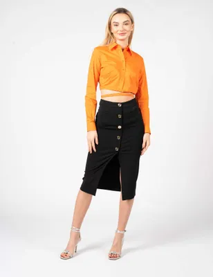 Immagine prodotto di Camicia Pinko "Caloroso" - 100697 Y6VW - Arancione- Taglia: 34(EU)