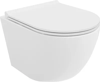 Produktbild von Mexen Lena WC-Schüssel Rimless Tornado mit Absenkautomatik Slim, Duroplast, Weiß Glanz - 30220500T