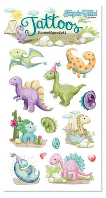 Produktbild von TapirElla Tattoo Dinosaurier Motiv Nr. 2