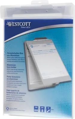 Produktbild von Westcott Klemmbrett DIN A4 silber