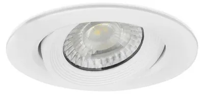 Produktbild von LED Einbauspot 5W | IP40 Schutzart | Schwenkbar Einbaustrahler Rund | 4000K Neutralweiß | 400lm, Ø 7 cm | Weiß