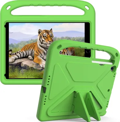 Obrázek produktu pro Ochranné pouzdro pro iPad 9th Gen/ 8th Gen/ 7th Gen, iPad 10,2" 2021/2020/2019, lehké dětské pouzdro z EVA s držadlem a stojánkem Zelený