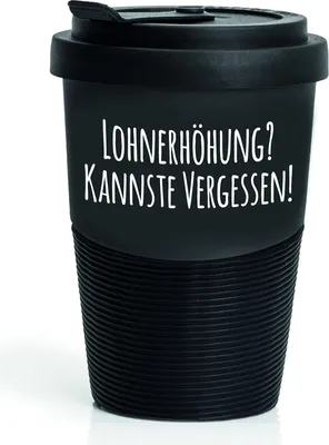 Produktbild von Pechkeks Kaffee Thermobecher to go Porzellan mit Deckel