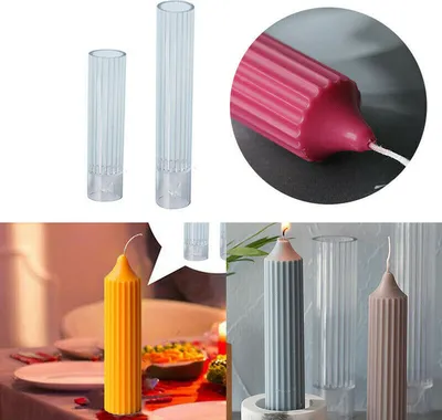 Produktbild von Silikonová forma na výrobu svíček odlévání vosku pryskyřice řemeslné DIY formy na svíčky #L