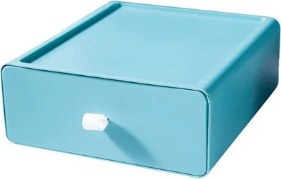 Immagine prodotto di Cassettiera impilabile con organizer da ufficio - Verde - Soluzione per l'ufficio domestico