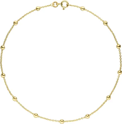 Produktbild von Fußkettchen Fußkette 333 Gold Gelbgold 25 cm Goldkette Federring