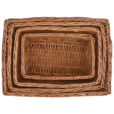Obrázek produktu pro vidaXL Sada 4 ks košů Nestable Brown Wicker