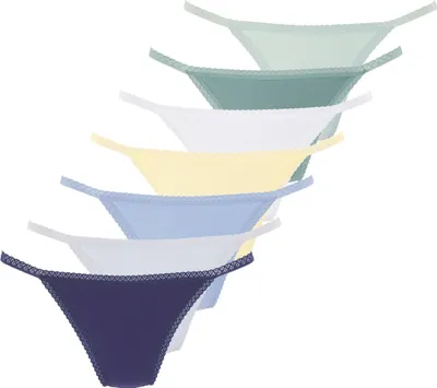 Produktbild von VIVANCE String navy, hellblau, jeansblau, mint, graugrün, gelb, weiß Größe 48/50