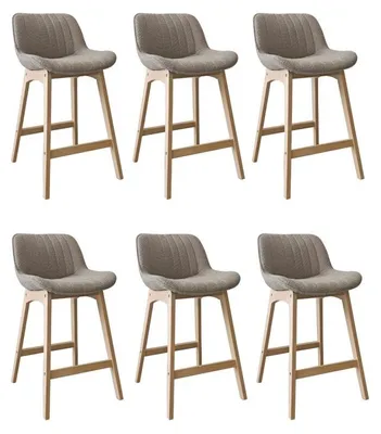 Produktbild von Barstühle-Set Eiche 65 cm MILK-Frottee