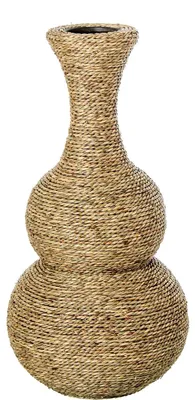 Obrázok produktu pre Prírodná váza z morskej trávy, 29 x 29 x 58 cm