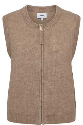 Produktbild von Nümph 707122 Nufuette Weste, Silberfarben, Imitation-Persianerfell