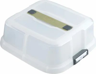 Immagine prodotto di Zenker Transporthaube Bake, Click & Go, Kunststoff, Transparent, Sparkling Green, 30 x 30 cm, 7908