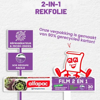 Multifunktionsfolie 30 m, für Kühlschrank & Mikrowelle