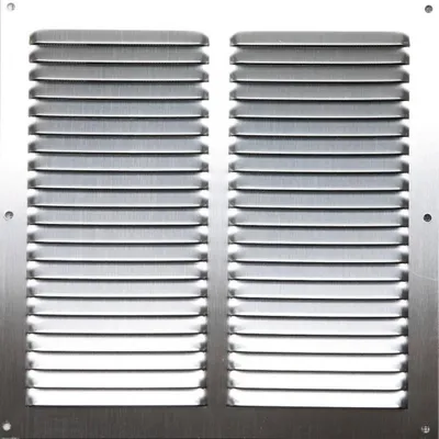Image de Grille d'aération aluminium anodisé, L.20 x l.20 cm