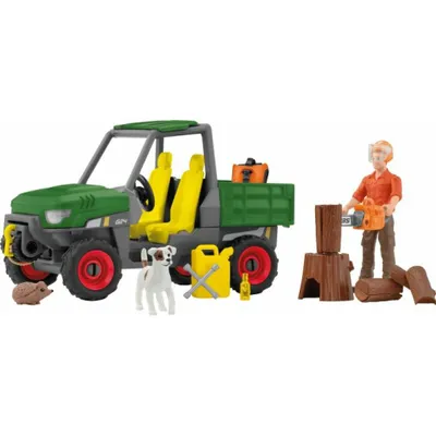 Produktbild von schleich FARM WORLD Waldbauer mit Fahrzeug - 42659, Farm, Farm animals / farm toys, Forest, 3 Jahr(e), Mehrfarbig, Kunststoff