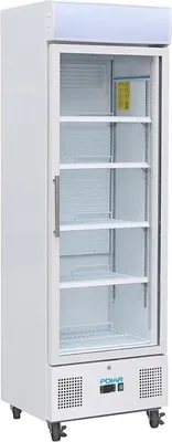 Produktbild von Gastro Displaykühlschrank mit 1 Tür - 336 Liter, Umluft, abschließbar