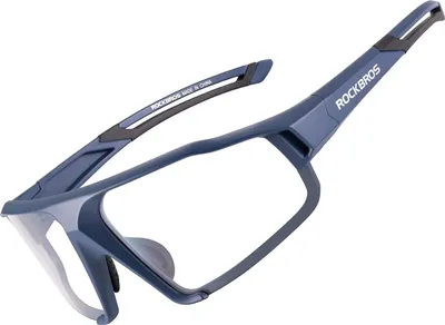 Produktbild von ROCKBROS Photochrome Fahrrad Sonnenbrille Blau Radbrille für Outdoor-Aktivitäten UV400 Schutz