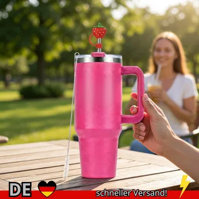 Produktbild von 30oz 40OZ Edelstahlbecher mit Großem Fassungsvermögen Thermoflasche Doppelte