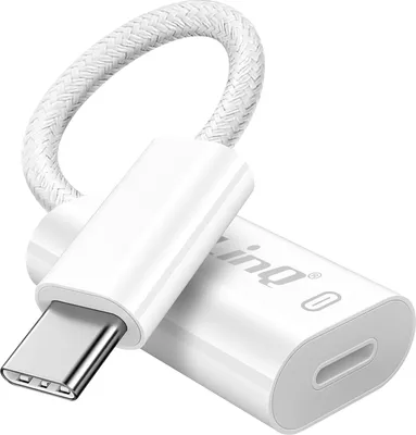Immagine prodotto di LinQ, adattatore USB-C / Lightning a ricarica rapida 60W Power Delivery, bianco