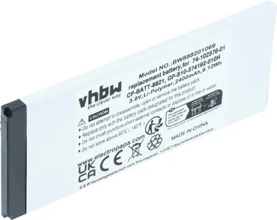 Produktbild von vhbw Akku kompatibel mit Cisco 8800 Handy Smartphone Telefon (2400 mAh, 3,8 V, Li-Polymer)