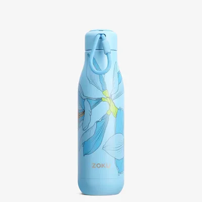 Produktbild von ZOKU Zoku - Edelstahl Trinkflasche 750 ml PC Sky Lily ZK 143 304 815706023013