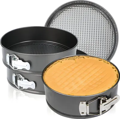 Produktbild von Backform 3er Runde Backformen Kuchenformen Blechformen Springformen